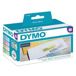 DYMO LW 99011 Adres Etiketi Karışık Renkli 89mm x 28mm 520 Etiket/Paket